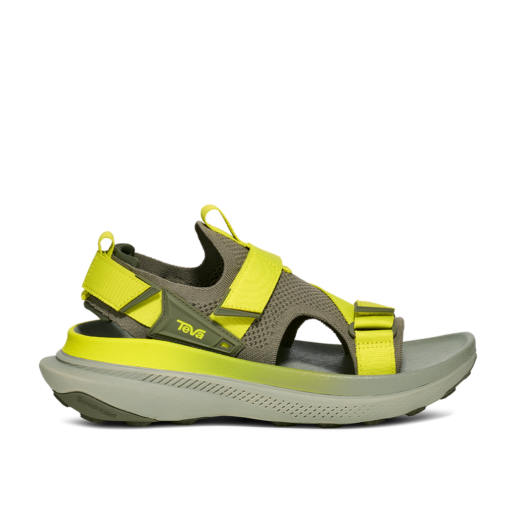 Men's Aventrail Trail Running Sandal - Deep Lichen Green/ Sulphur