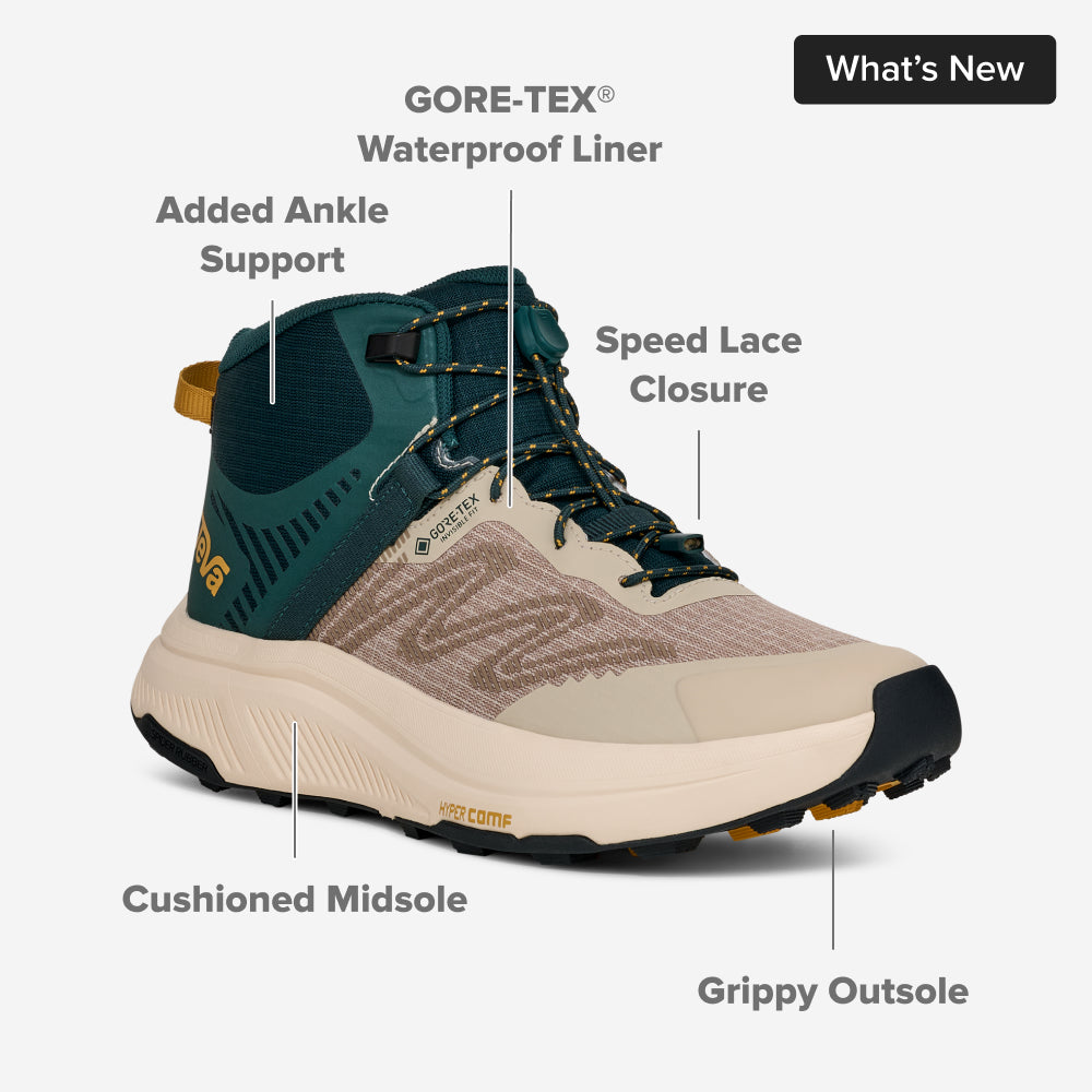 Women's Hurricane Trailsetter Mid GTX Trail Running Shoe - Oyster/June Bug