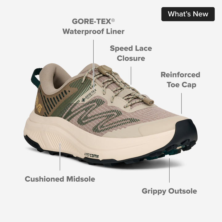 Women's Hurricane Trailsetter GTX Trail Running Shoe - Oyster/June Bug